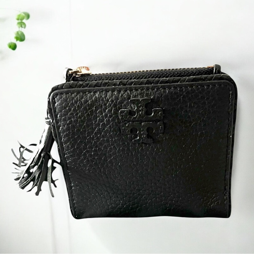 Tory Burch Black Leather Women's Wallet